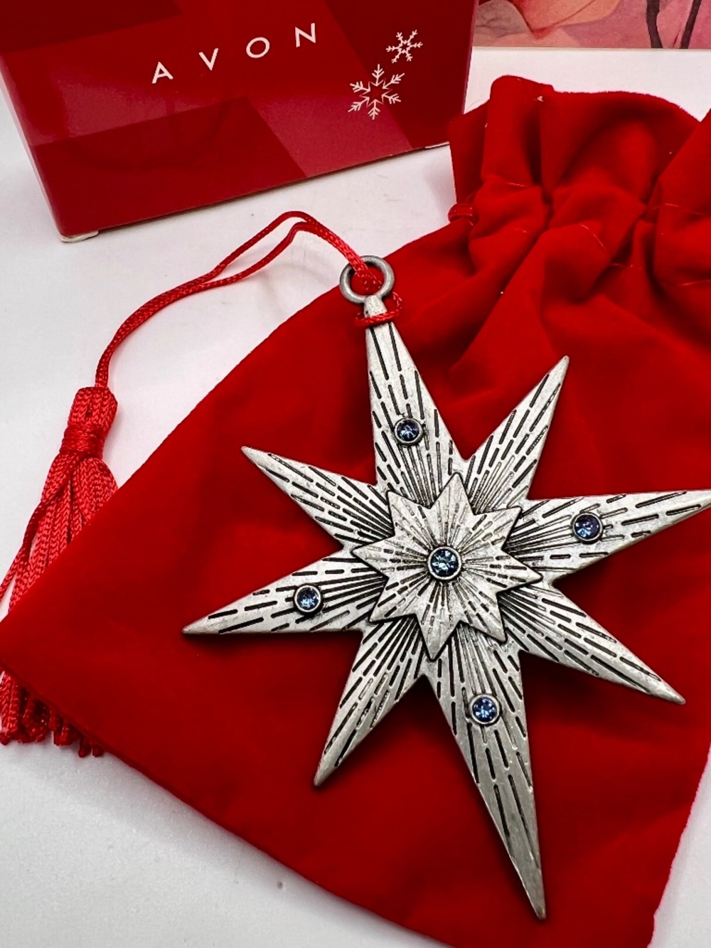 Avon Starry Night 2021 Pewter Ornament